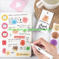 Cartoon Smile Paper Sticker for Decorating